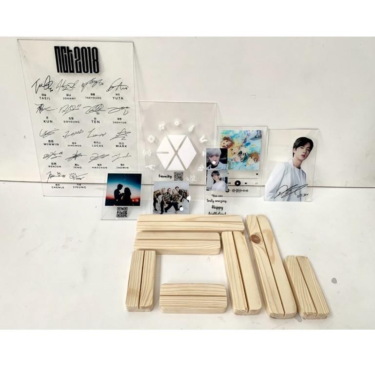 

[ A - H ] Stand Kayu untuk Akrilik Wooden Standee Acrylic