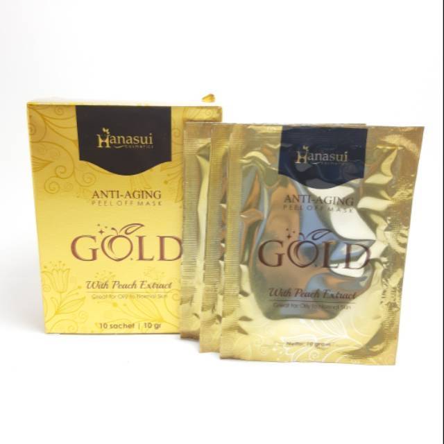 MASKER HANASUI GOLD [HARGA 1 BOK]