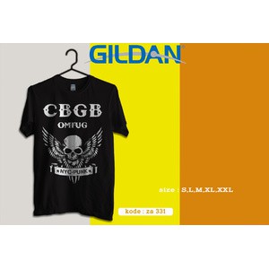 kaos cbgb omfug-kaos musik original gildan softstyle