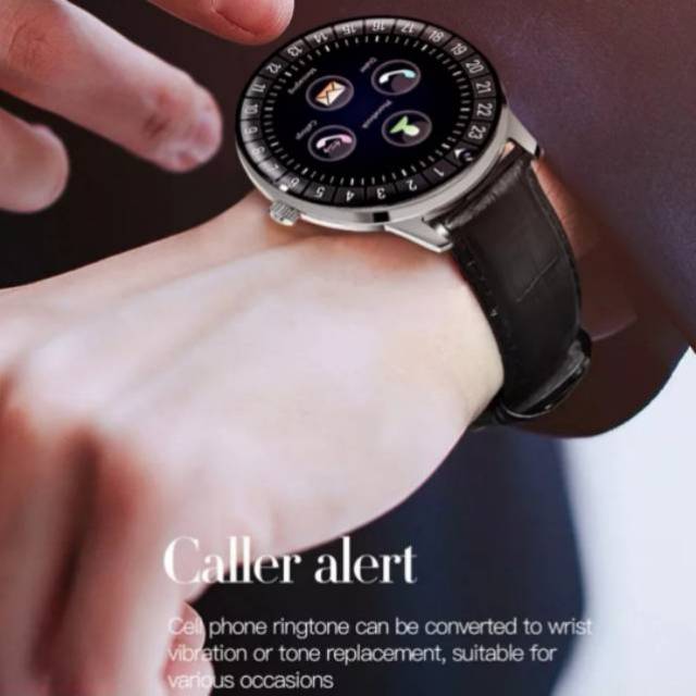 jam tangan Pria wanita anak Elegan smart watch hitam jam tangan pintar dengan AI terbaru