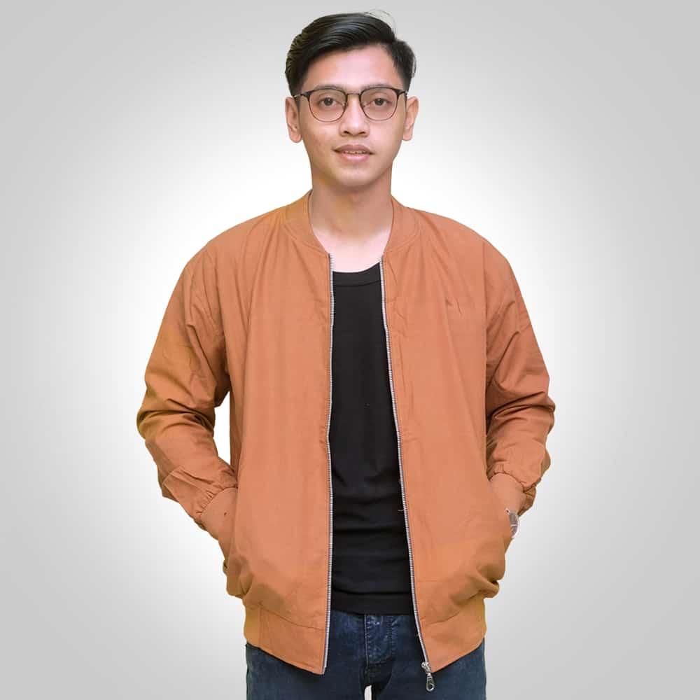 JACKET BOMBER KANVAS KATUN POLOS PRIA WANITA UNISEX SIZE M,L,XL/JACKET BOMBER ORIGINAL PREMIUM