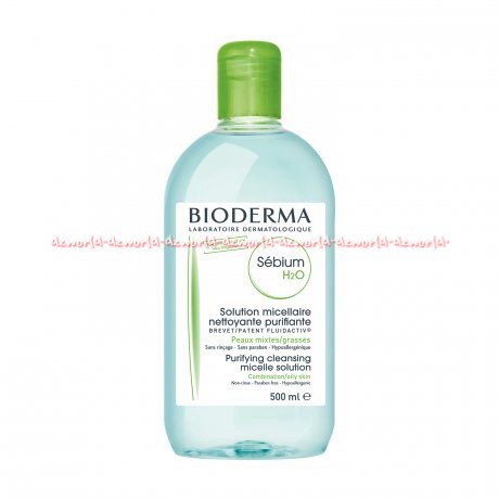 Bioderma H2O Sebium 500ml Pembersih Makeup Untuk Kulit Berminyak dan Kombinasi Bio Derma Penghapus Make Up makeup Remover