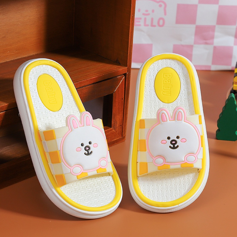 SA-H Sendal / Sandal Anak Eva Lembut Karakter Bear Rabbit Non-slip 0795