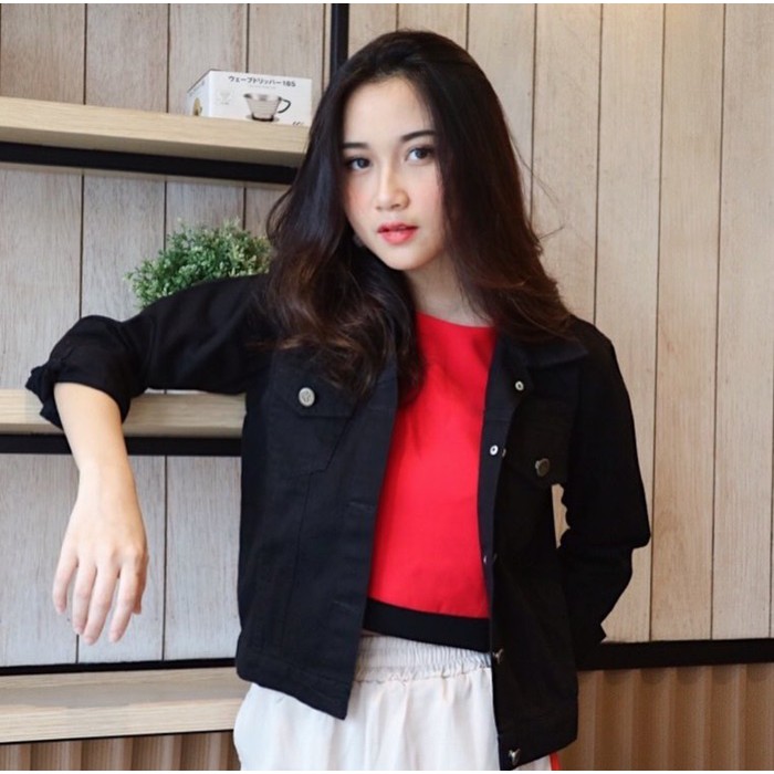 JAKET MONO - Jaket Wanita Korean Fashion Style Jacket Mono Cewek