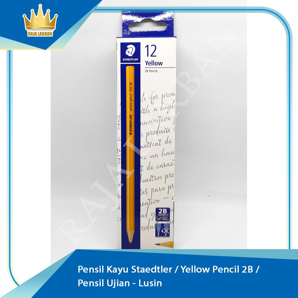Pensil Kayu Staedtler / Yellow Pencil 2B / Pensil Ujian - Lusin
