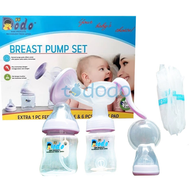 Pompa Asi Manual Dodo Breast Pump Set 2 Botol