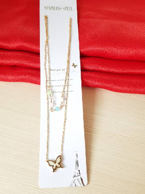 Kalung fashion Korean Titanium Antikarat Import KS03