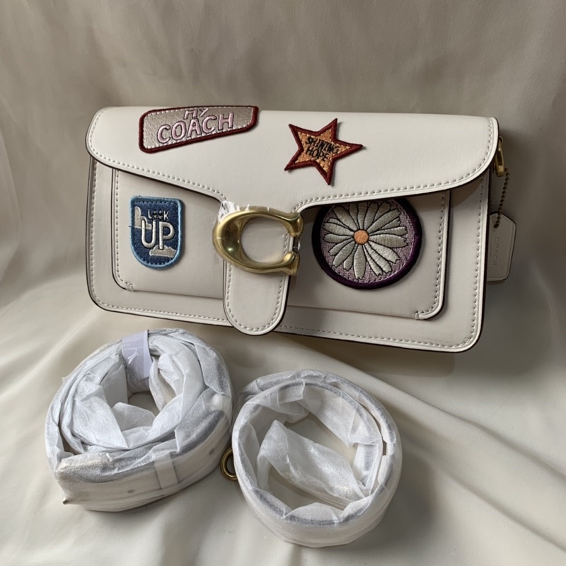 Coach Tabby 26 White With Patch  (5844)