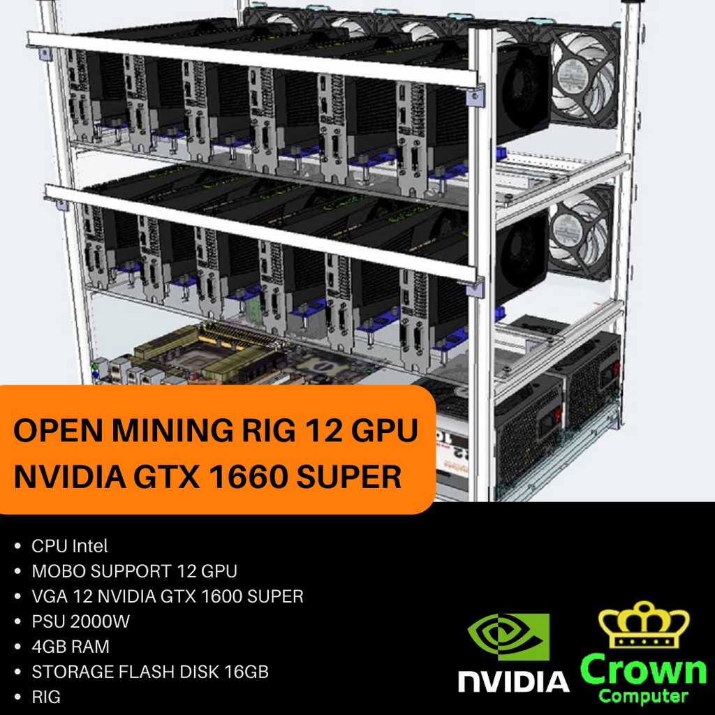 MINING RIG 12 GPU GTX 1660 SUPER