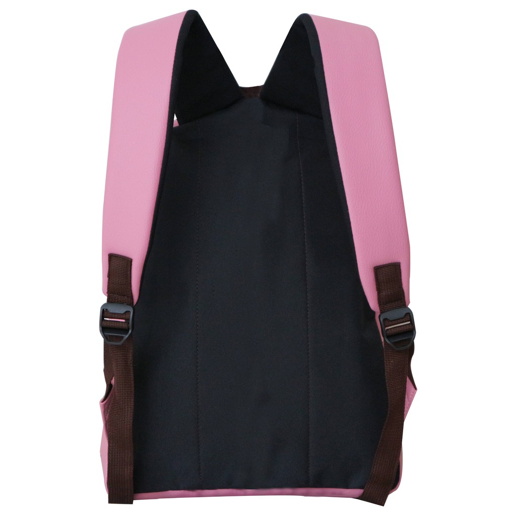 Tas Punggung Gendong Terbaru Kualitas Bagus Ransel Saku Pink Casual