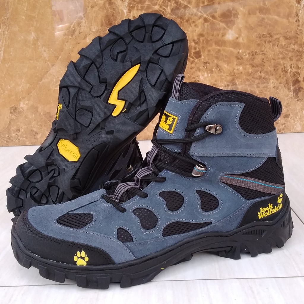 JACK WOLFSKIN SEPATU GUNUNG PRIA/SEPATU OUTDOOR MURAH PRIA/SEPATU GUNUNG JWS SOL ASLI KARET MURAH/SE