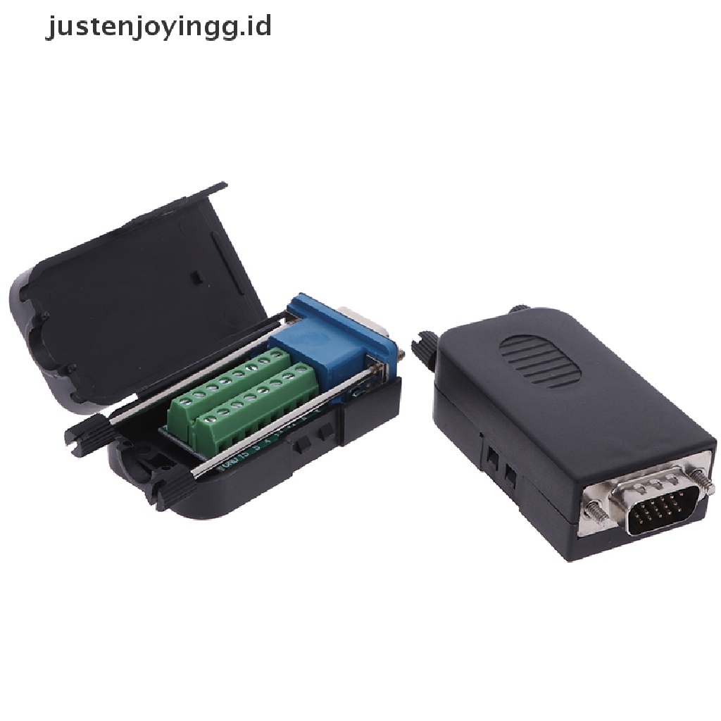 Db15 VGA Male 3 Baris 15 Pin Konektor Plug Breakout Terminals