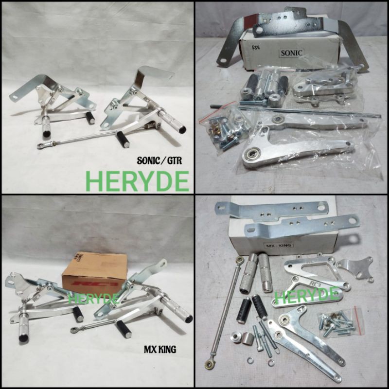 FootStep UnderBone SUPRA 150 GTR SONIC 150R MX KING MX 150 Step UB RC3 Racing Dural PnP