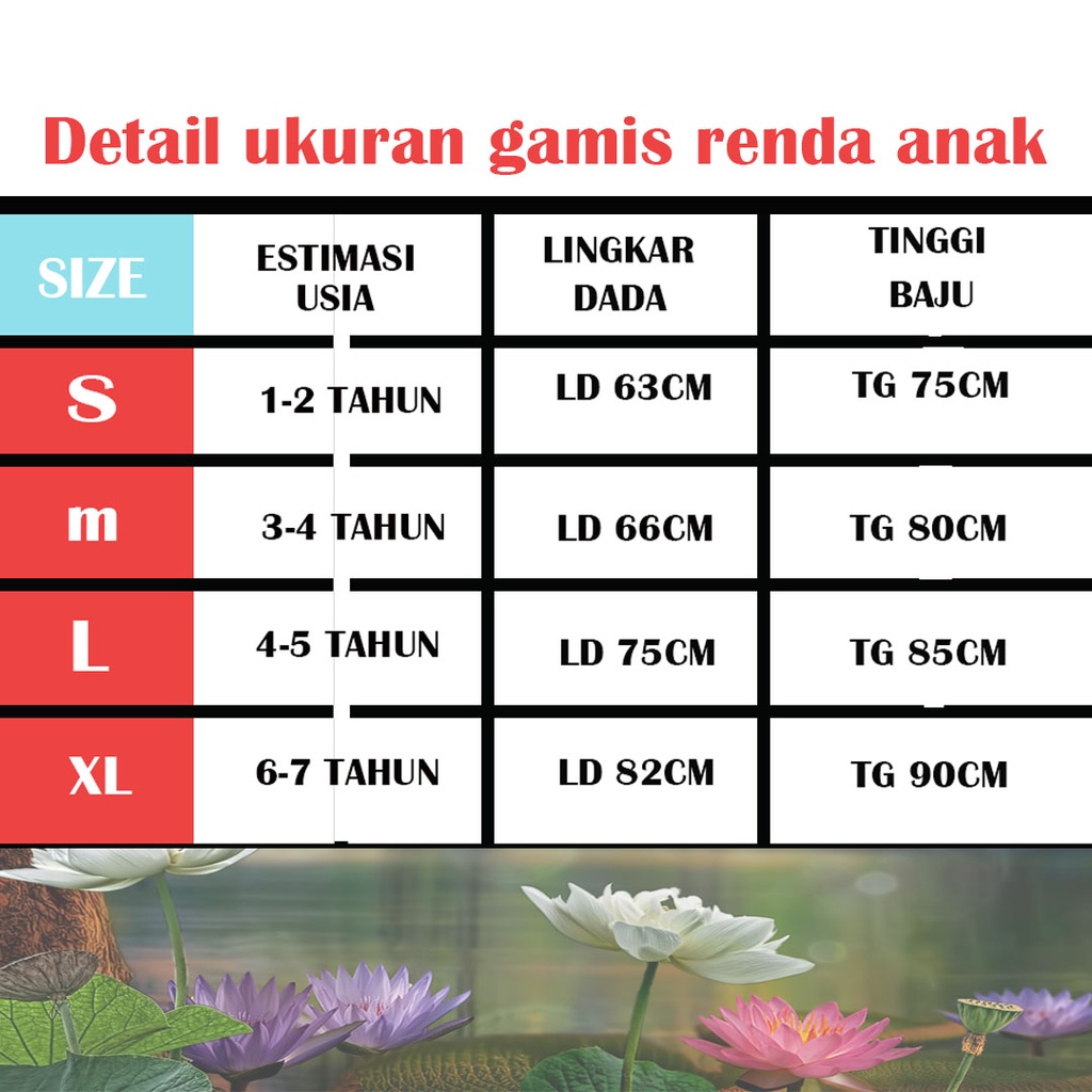 GAMIS RENDA ANAK SIZE S (By: andien collection)