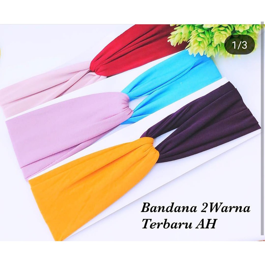 Satuan Bandana Simpul Twist Elastis Ala Korea Untuk Wanita Tokopelanginicer