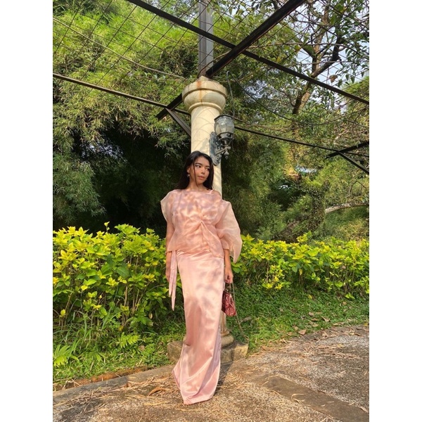 Hyuna Set by NAMELIS (Set Organza / Set Kondangan / Baju Pesta)-Thai tea