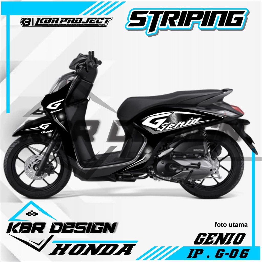 (COD) STICKER STRIPING MOTOR GENIO - STICKER STRIPING GENIO.06