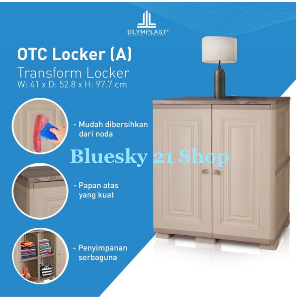 LEMARI PLASTIK SERBAGUNA OLYMPLAST OTC LOCKER (A) || LEMARI MURAH OTC