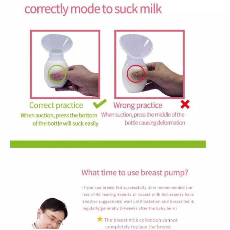 Cmbear Silicone Manual Breast Pump