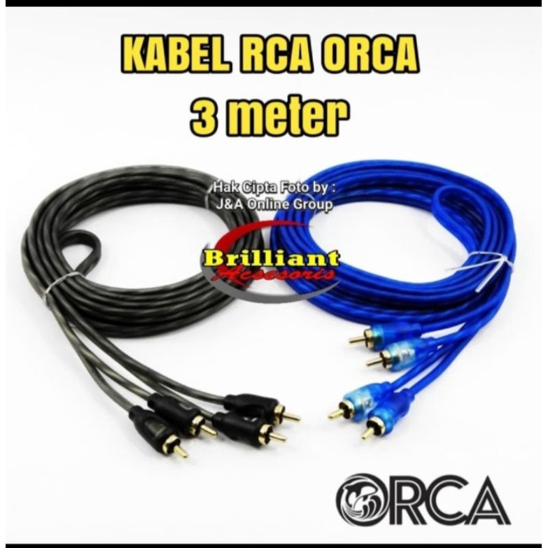 Kabel Audio Jack RCA Stereo - 1meter / 2meter / 3meter