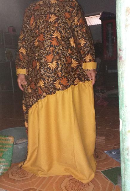 Gamis Batik Meisya Style Rampel Miring