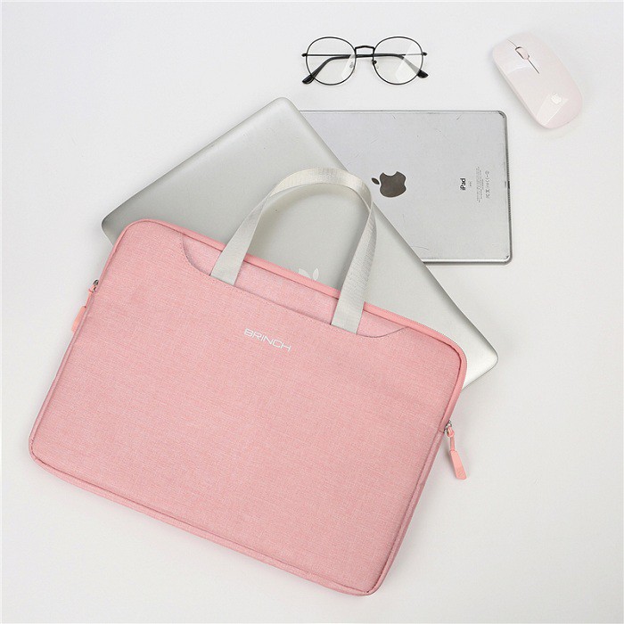 Tas Laptop Jinjing Brinch FashionTrendy Waterproof Size 12 13 inch for Macbook Pro Air M1