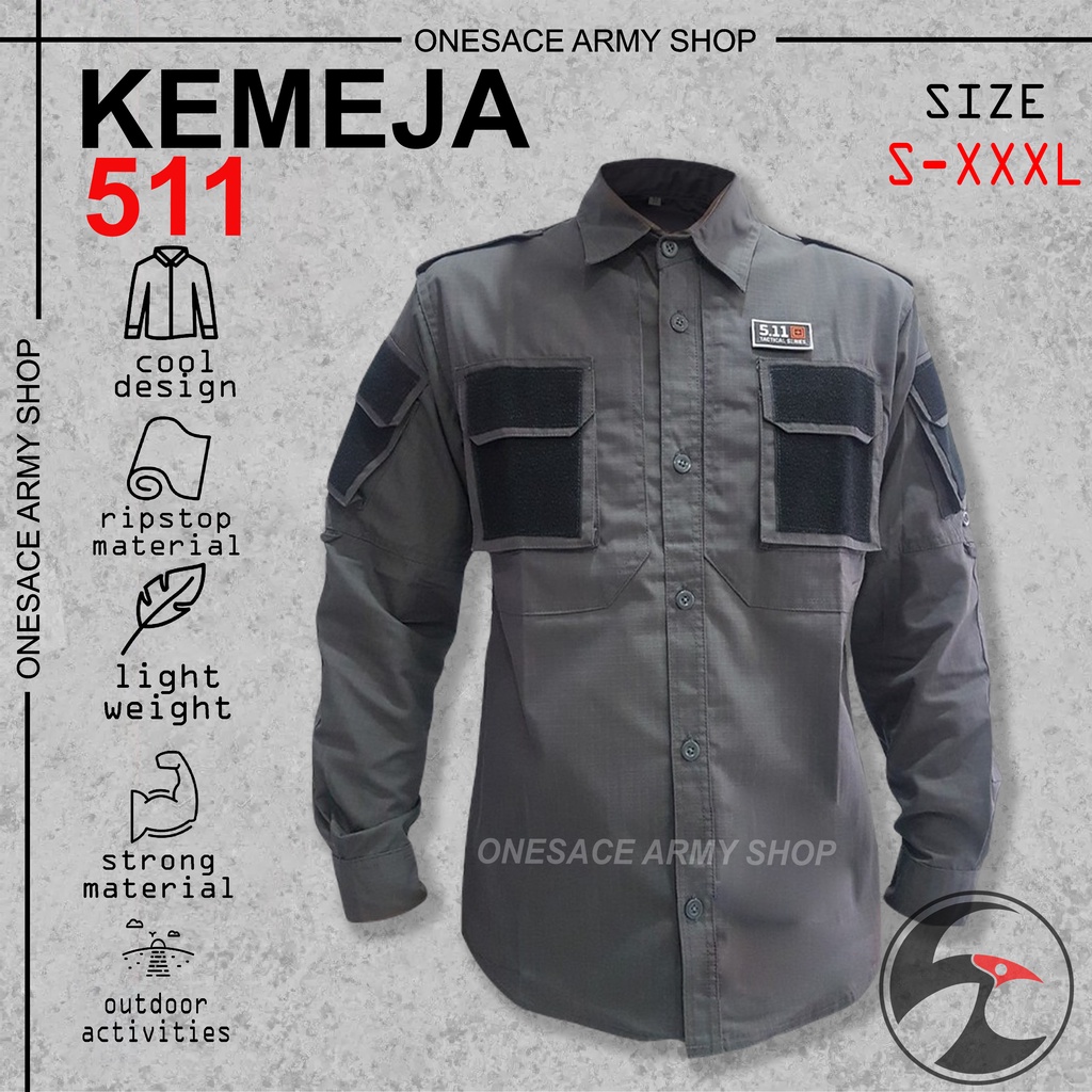 Kemeja tactical 511 tangan panjang