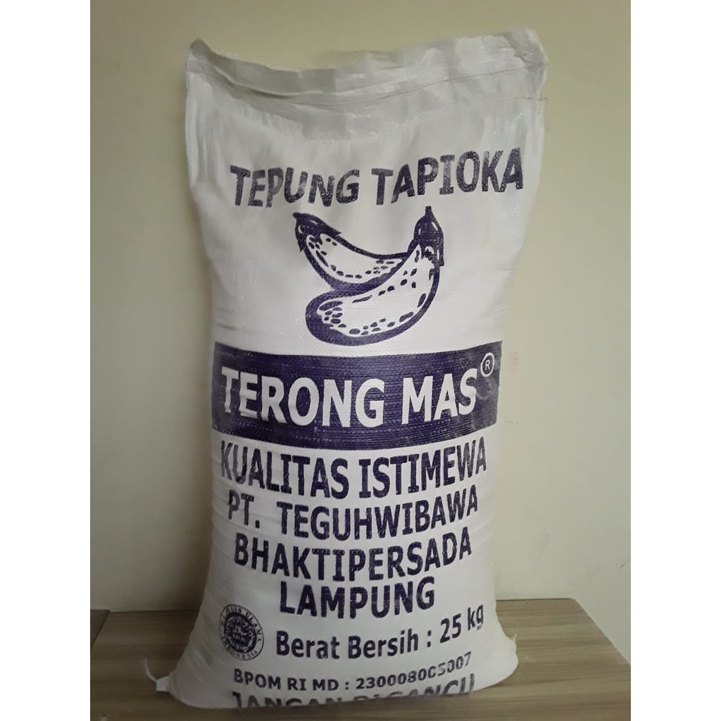 Tepung Tapioka Cap Terong Mas [25 kg / 1 karung ]