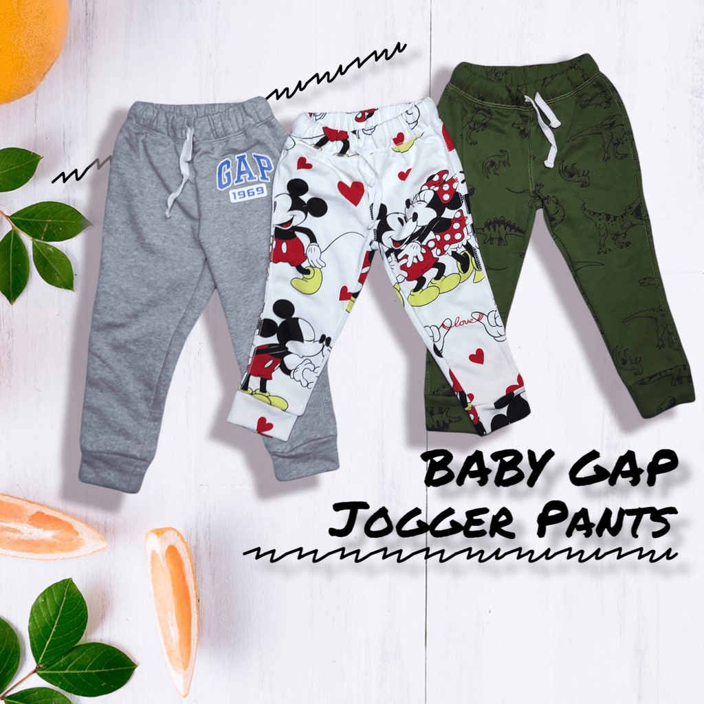 Celana Panjang Jogger Anak Laki-Laki dan Perempuan 2-4 Tahun - Baby Gap Jogger Pants Branded Import