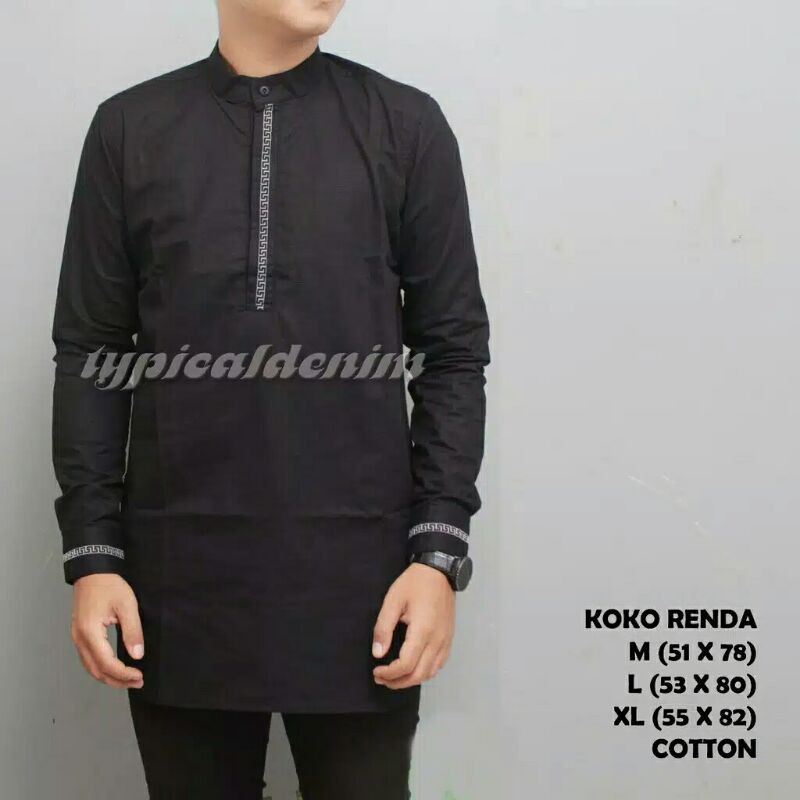 BAJU KOKO RENDA QURTA MUSLIM PRIA PREMIUM KURTA
