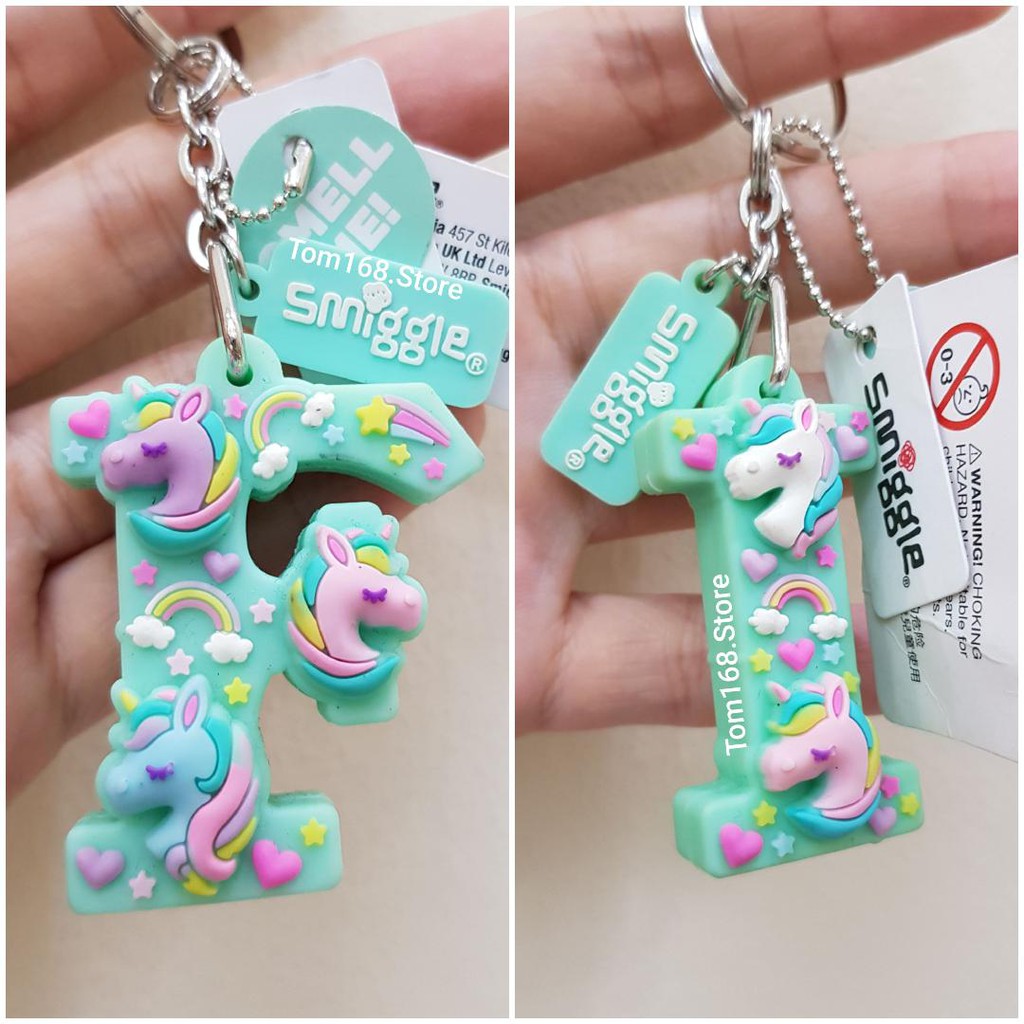 SMIGGLE SCENTED ALPHABET KEYRING