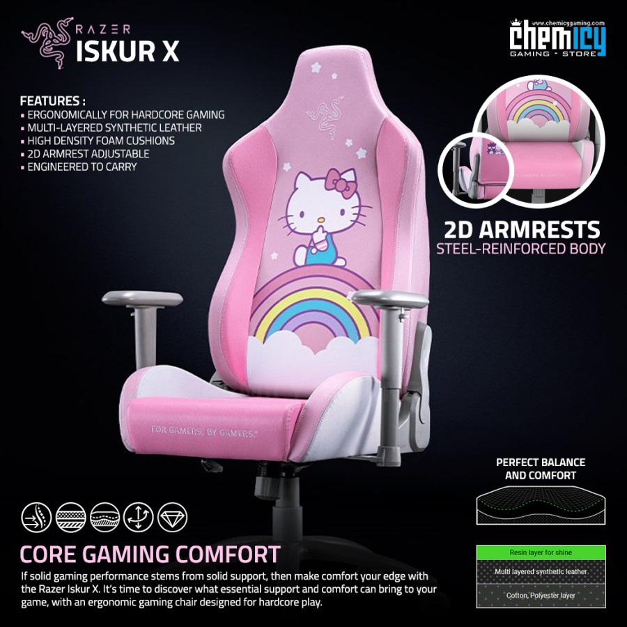 Razer Iskur X Hello Kitty and Friends Gaming Chair / Kursi Gaming