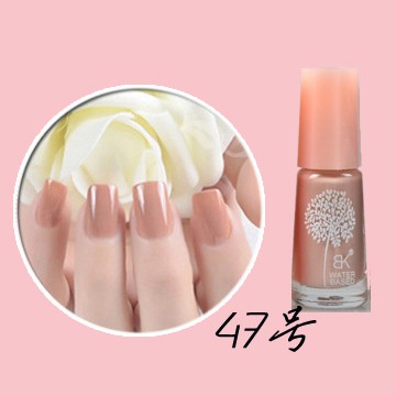 Beige 47 Bk Peel Off Nail Polish Kutek Halal Water Based Shopee Indonesia