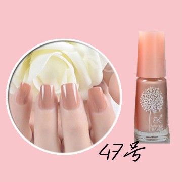 Beige (47) BK Peel Off Nail Polish Kutek Halal Water Based