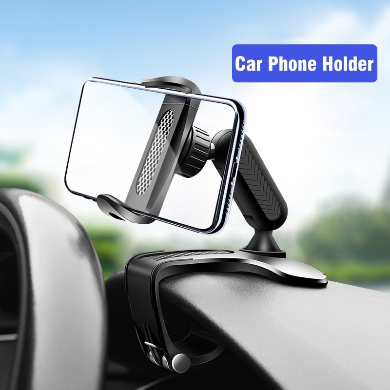 Hdoorlink Braket stand holder Smartphone mount Dashboard Mobil Rotasi 360o Untuk Navigasi gps