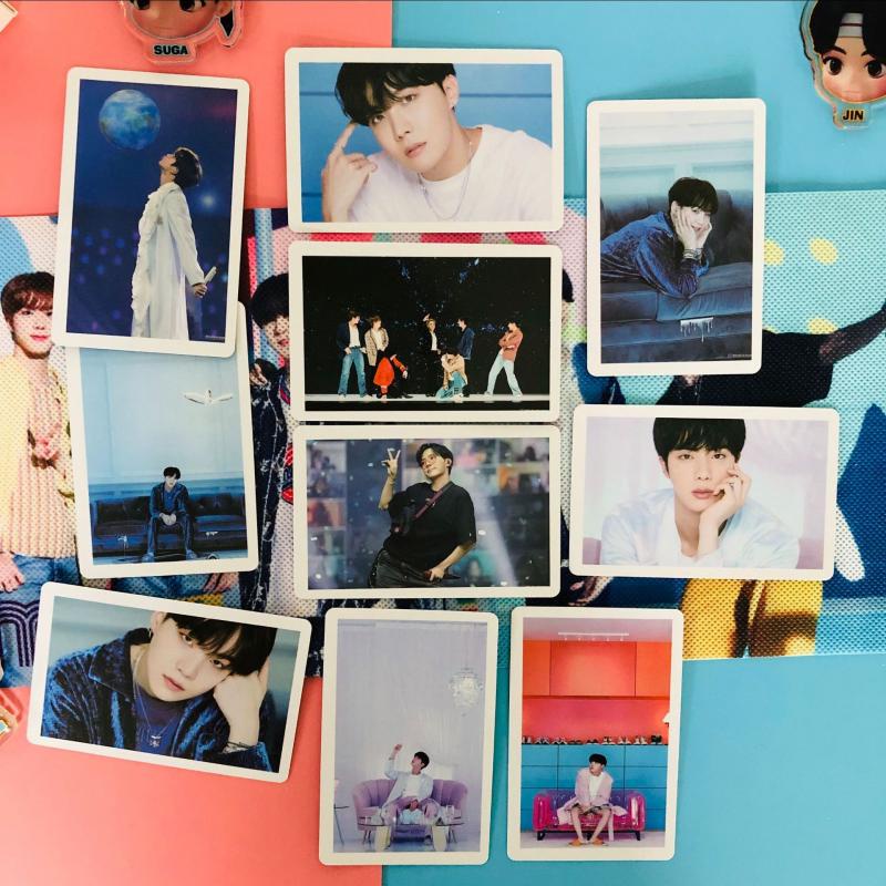 54pcs / box Kartu Lomo Foto HD BTS BE Album Untuk Koleksi