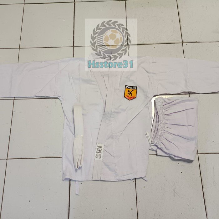 BAJU KARATE ANAK HOKAIDO BAGUS BONUS LOGO FORKI