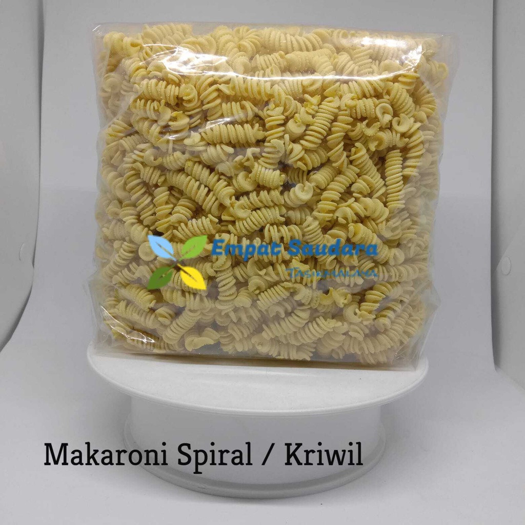 Jual Makaroni Bantet Spiral Kecil Kemasan 1 Kg Makaroni Kriwil