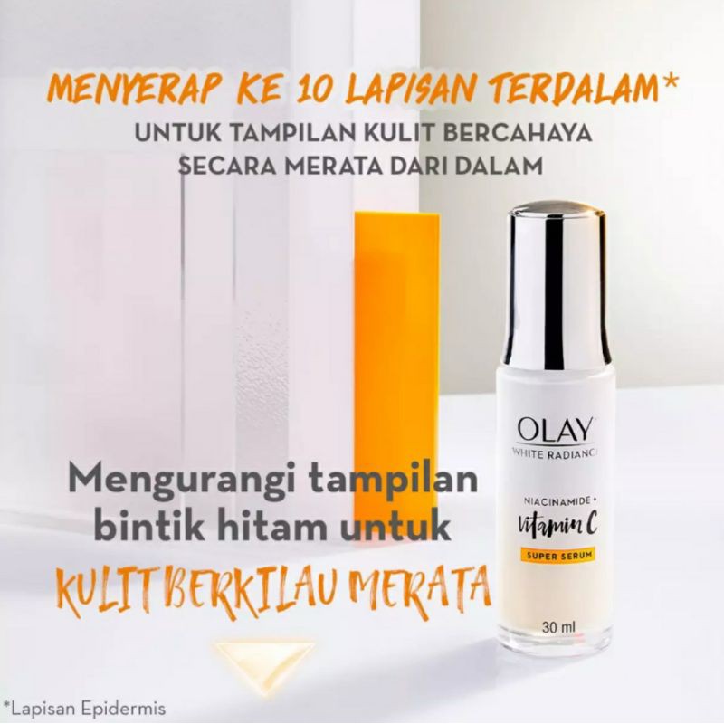 OliveShop ❤ Olay White Radiance Super Serum Vitamin C Hyaluronic Cica