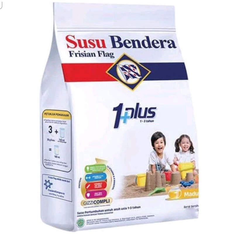 Susu Bendera 1 plus Madu pouch 900gr