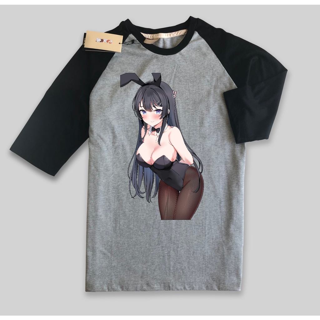 kaos raglan Anime Waifu Mai Sakurajima Aobuta