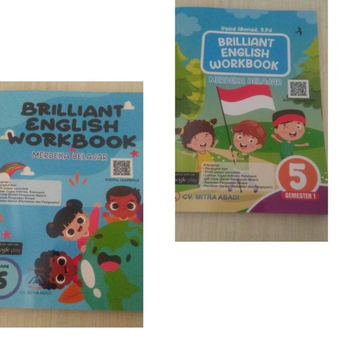 Barang Pilihan.. Buku bhs Inggris SD "BRILLIAN ENGLISH WORKBOOK" kls 5 , 6 Semester 1 penerbit CV MI