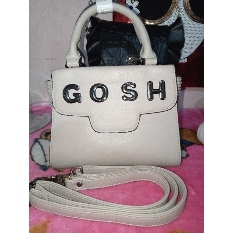 TAS GOSH ART 222 BEIGE PRELOVED lengkap