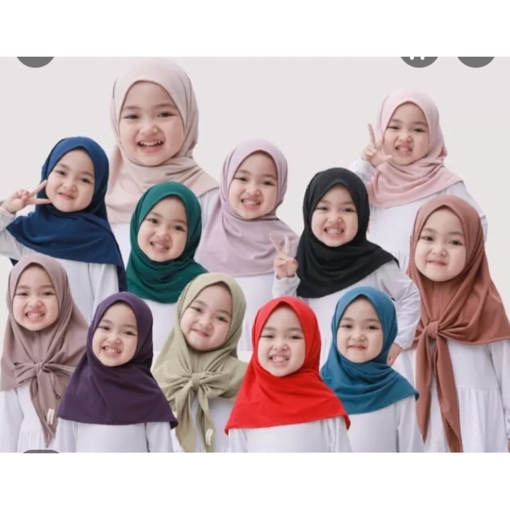 HIJAB ANAK PAUD HIJAB SEGITIGA / JILBAB ANAK PEREMPUAN / KERUDUNG ANAK KEKINIAN