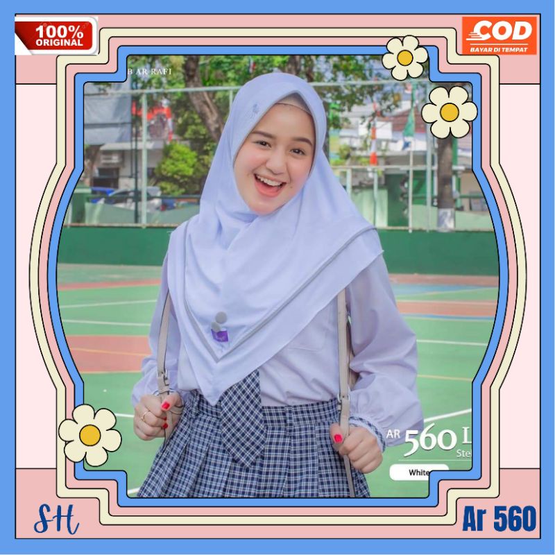 Jilbab hijab kerudung bergo krudung wanita anak sekolah SMP jersey instan terbaru new terlaris terki