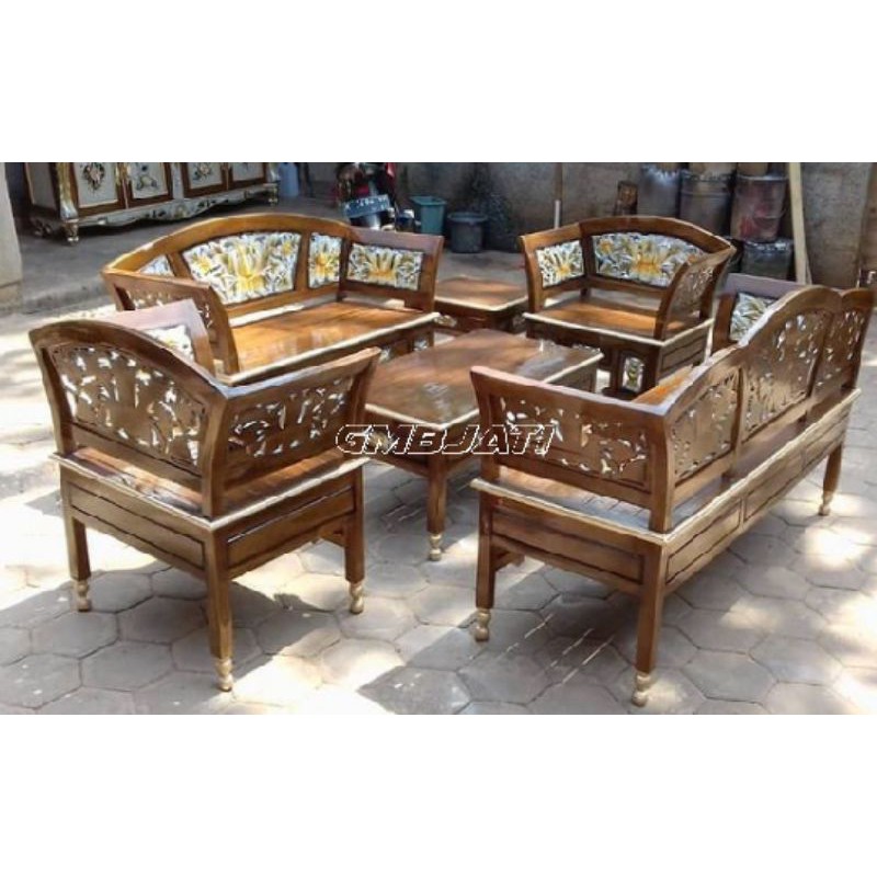 kursi tamu jati ukir/kursi ruang tamu