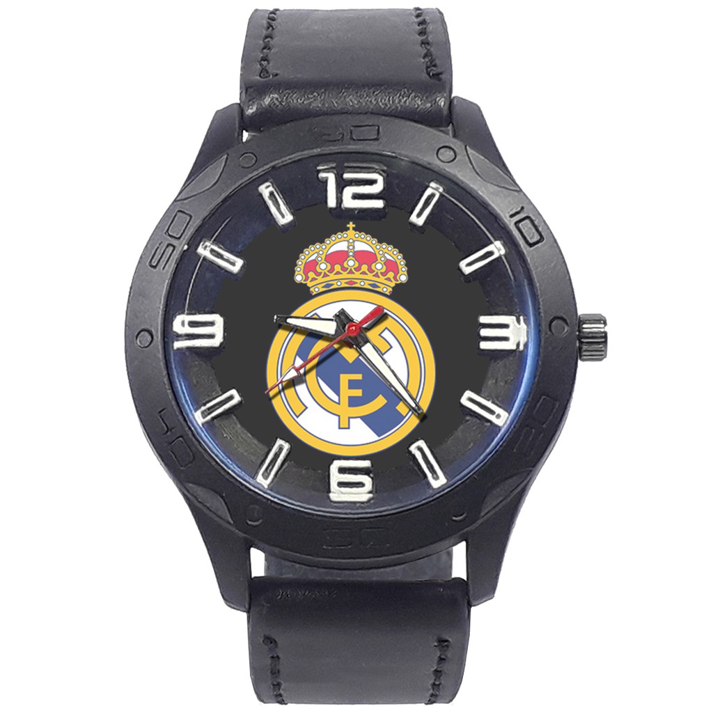 Jam Tangan REAL MADRID Kalep Hitam (Exclusive)