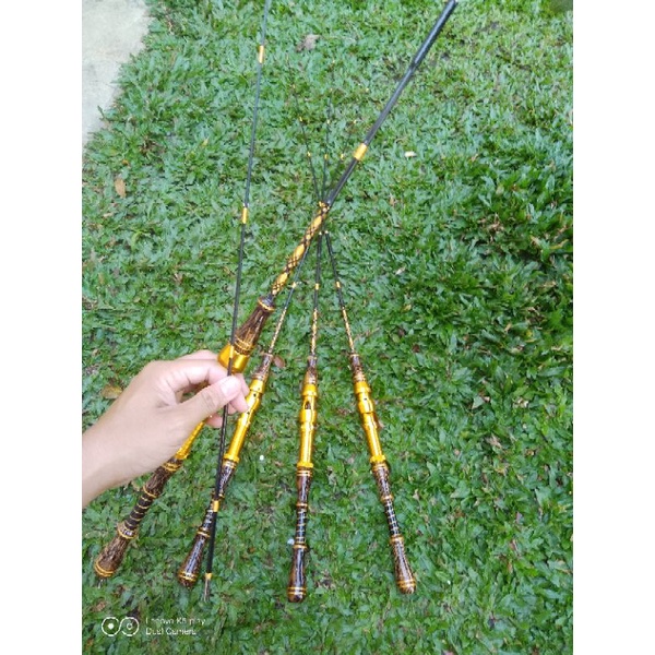 pancing udang gagang  kayu nibung,