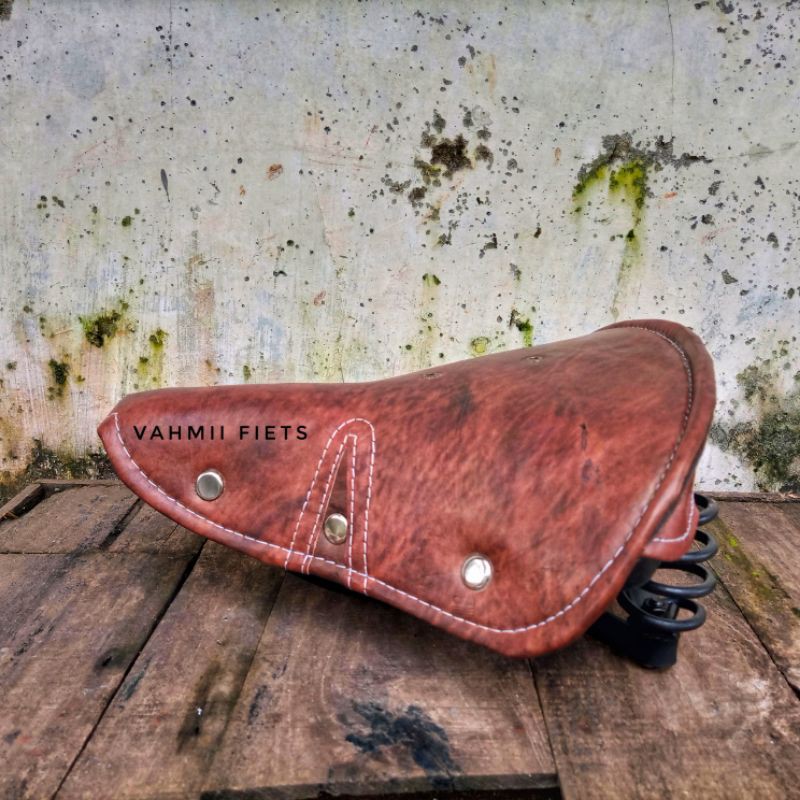 Sadel Terry besar coklat sepeda onthel