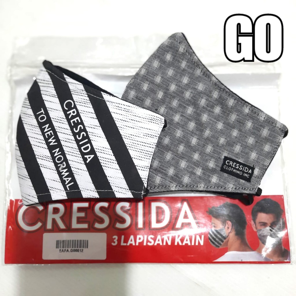 gos CRESSIDA MASKER KAWAT Isi 2 Masker Dewasa Non Hijab - EAFA.G00012